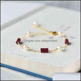 Charme Bracelets Bijoux Minerai Naturel Cinabre Violet Or Sable Six Caractères Mantra Bracelet Chaîne 14K Enveloppé Chaîne D'extension Femelle Goutte D