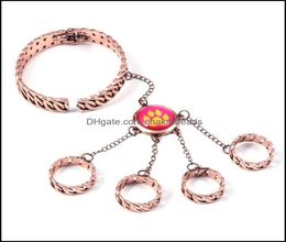 Bedelarmbanden sieraden Reddy Girls Ring Bracelet Set Jeka Couffaine Cat Claw kan worden geopend Gesloten G DHM9P7050086