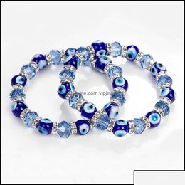 Bedelarmbanden sieraden Turks blauw oogarmband handgemaakt amet religieus kwaad nazar kristal voor vrouwen meisje drop deli ot4lb