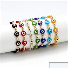 Bedelarmbanden sieraden Turkse kwade eye bracelet vrouwen zomer pseras mujer moda mticolor stapelbaar ro dhzek drop del otawt