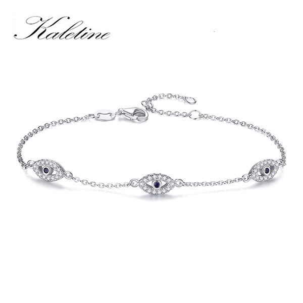 Bracelets de charme KALETINE Bracelet de luxe pour femmes 925 en argent Sterling brillant coupe cubique Zircon CZ bracelets réglables bijoux cadeau 230215