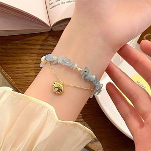 Pulseras de encanto Kokomi Mermaid Shell Blue Crystal Chain Pulsera Cosplay Genshin Impact Girls Fanshion Disfraz Regalo