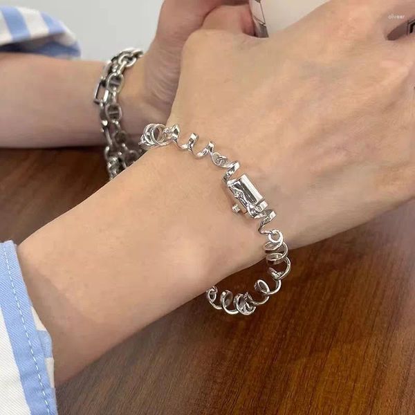 Pulseras de encanto Pulsera de resorte de bobina de teléfono coreano para mujeres Regalo de joyería de niña