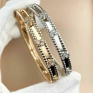 Bedelarmbanden Liefde Schroefarmband Designer Luxe sieraden Dames Bangle Klassiek 5 0 Titanium Staal Legering Verguld Staal Goud b250h