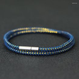 Bedelarmbanden laag gewicht dubbele laag touw armband voor vrouwen mannen 3 mm kiel koordomwikkel polsband trendy unieke sieraden gelukkige cadeau vriendje