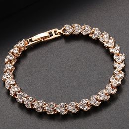 Bedelarmbanden Luxe mode strass zirkoon ingelegd knipperende armband voor vrouwen bruiloft jubileum sieraden cadeau pulseras 231027