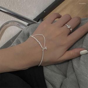 Bracelets porte-bonheur Bracelet en cristal de luxe pour femmes mode lien chaîne strass bracelet mariage bijoux de mariée accessoires Sl487