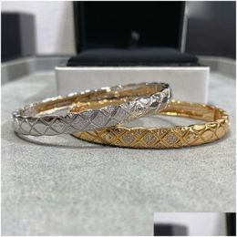 Bracelets de charme bracelet de luxe Bracelet mode classique Style Womens Mens Couples Diamond Design cadeau Givingsocial Drop Livrot Jewe OTYO2