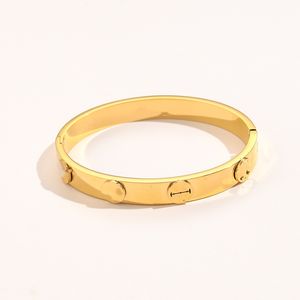 Bracelets de charme bijoux de luxe Bijoux Orecchini Designer Bangle Bangle en acier inoxydable Gold Boucle Bracelet