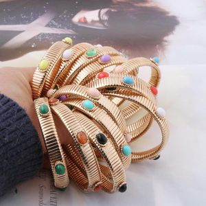 Bracelets De Charme De Luxe Printemps Chaîne Bracelet Cuivre Bracelet En Pierre Naturelle Pour Les Femmes Bohême De Madera Pulseira Estrela Cinco Élastique Perles