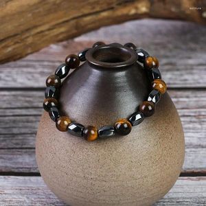 Charm Armbanden Magnetische Hematiet Mannen Tijgeroog Steen Kraal Paar Voor Vrouwen Gezondheidszorg Magneet Helpen Gewichtsverlies Sieraden