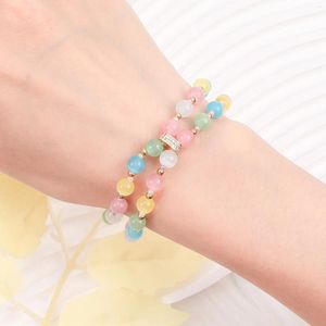 Bracelets de charme Makersland Perle Bracelet Élastique Bijoux De Luxe Accessoires Dames Filles Gros Bijoux Perles De Mode Pour Les Femmes