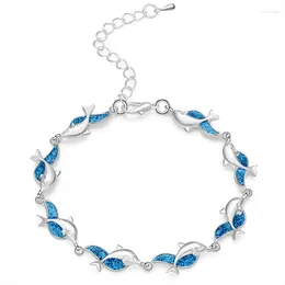 Bedelarmbanden marcatsa zomerstijl dolfijn vuur opaal zee voor vrouwen boha dieren armband strand sieraden kerst bijoux femme