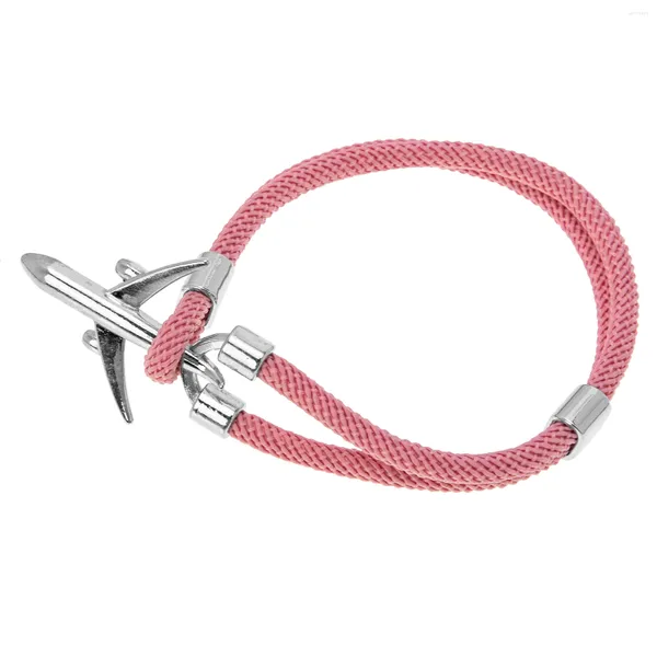 Bracelets porte-bonheur Homme Avion Corde Poignet Homme Chaîne 2023 Rouge