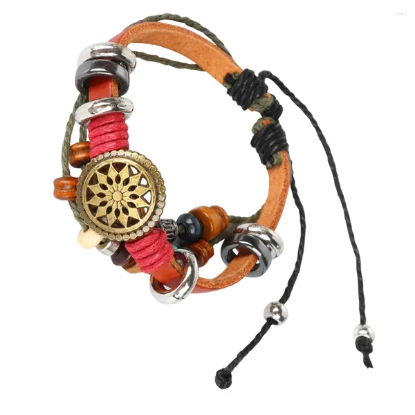 Bracelets à breloques pour hommes, multicouches, décoration de poignet Cool