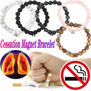 Charm Armbanden Mannen Stoppen Met Roken Armband Weigert Nicotine Rook Controle Verdrijven Verslaving Anti-Angst Gewichtsverlies Magnetische