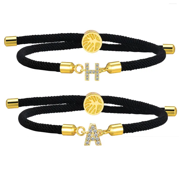 Braceletas Charmet Milán Pulsera de letra inicial para mujeres Diseño de hebilla de árbol de la vida Muñeca ajustable pulsera ajustable