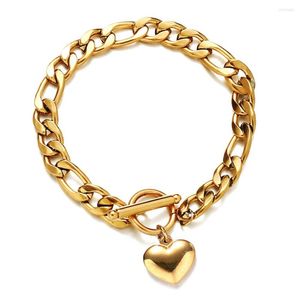 Bracelets de charme bracelet de coeur en acier inoxydable minamama pour femmes
