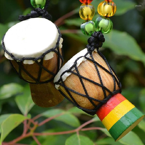 Bracelets de charme Mini Jambe batteur à vendre Djembe Percussion instrument de musique collier africain main tambour bijoux accessoires