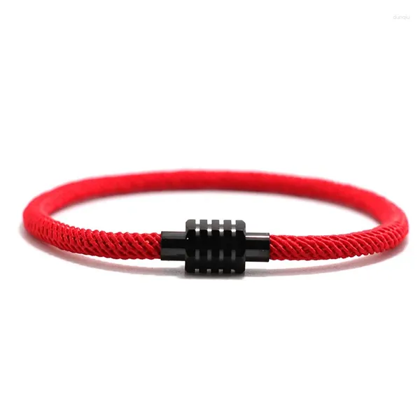 Bracelets de charme bracelet minimaliste Bracelet Men Femmes Magniture unie Braclet Braclet Saint Valentin Gift For Lover Good Luck Thread Braslet