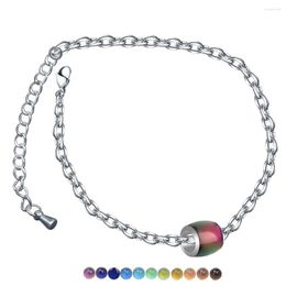 Bracelets à breloques, bijoux d'humeur avec couleur variable sur les articles de perles de transfert