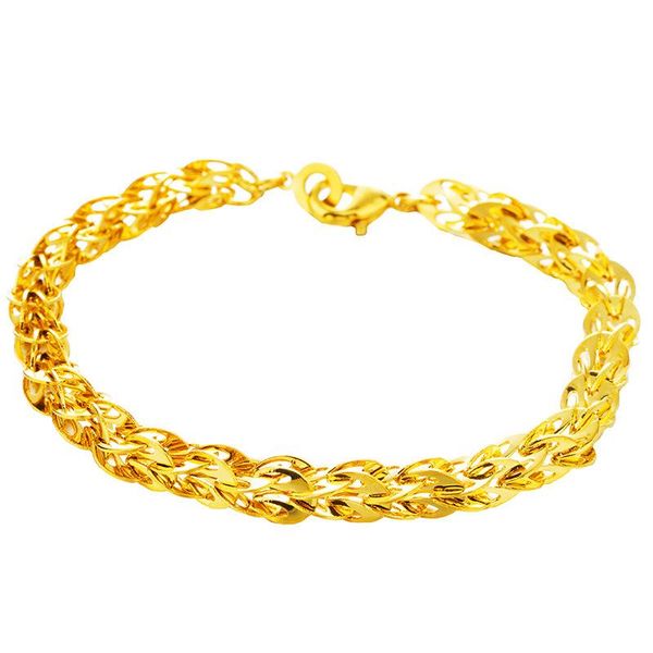 Bracelets de charme bracelet maman 24k perles en or liaison chaîne de liens pour hommes