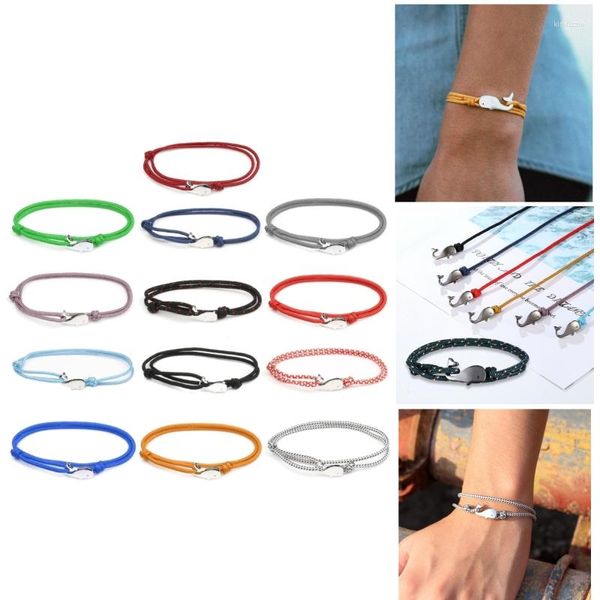 Bracelets porte-bonheur fête des mères Parent-enfant multi-cercles multicolore mère-enfant petite baleine Simple réglable livraison directe