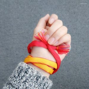 Bracelets porte-bonheur film Cosplay Kimi No Na Wa votre nom Miyamizu Mitsuha main corde Couple Bracelet chaîne bijoux YYY9264