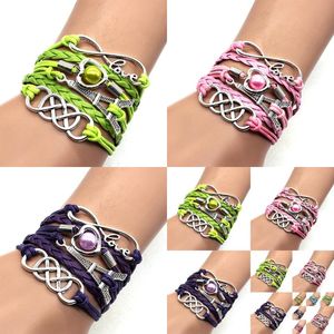 Bracelets Charmet Mti Pulsera Joya Mujeres Fashion Vintage Handmade Infinity for Men Nuevo diseño Wrap Wrap Castre Deliv otzvm