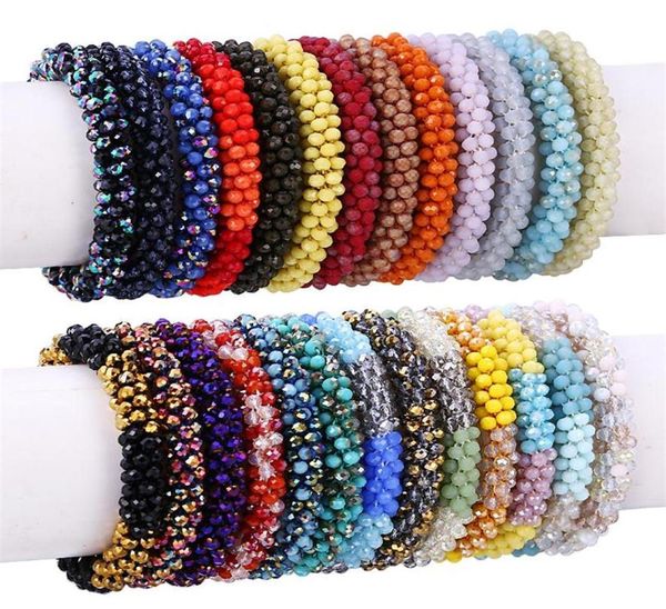 Bracelets de charme multicolore à la main au crochet Graine de graines de verre Népal Boho Bracelet25247925842