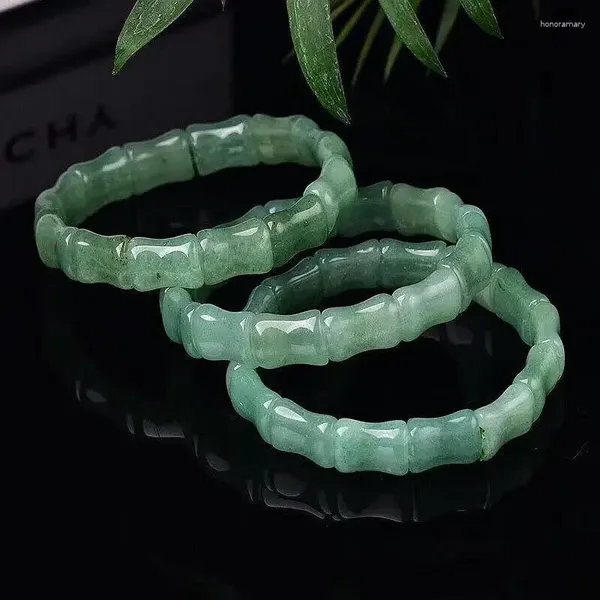 Bracelets de charme bracelet en pierre d'aventurine verte naturelle pour femmes hommes simples énergie académique de terrain magnétique bijoux en gros