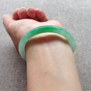 Bracelets porte-bonheur naturel Myanmar Jade vert clair Bracelet bicolore Bracelet de glace gracieuse princesse bijoux chance amulette cadeau 230424