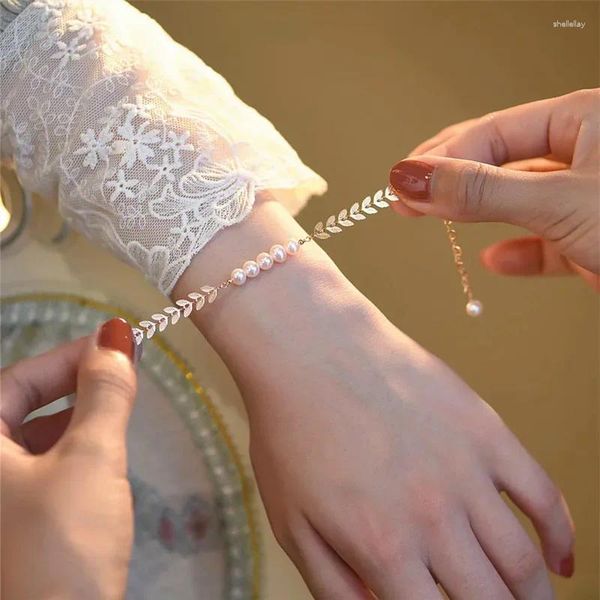 Bracelets à charme Bracelet de perle de perle nature