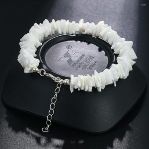 Bedelarmbanden Natuurlijke schelpfragmenten Kralenarmband Wit Speciaal gevormd Parelmoer Sieraden Dames Gepersonaliseerde Handketting Decor