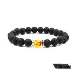 Bracelets de charme bracelet en pierre de roche volcanique naturelle pour femmes hommes artisanat bijoux 7 chakra yoga bracelet d'huile essentielle diffuseur dhslq