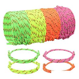 Bracelets à breloques Neon Rope Woven Friendship Party Jewelry 4 couleurs assorties Bracelet Drop Delivery Dhx2E