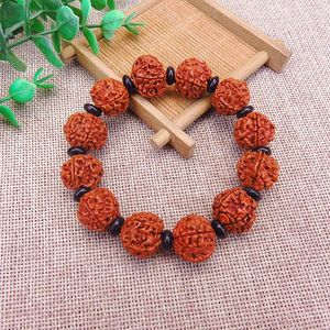 Bedelarmbanden nepal vijf-petal rudraksha handreeks natuurlijke bodhisattva kralen creatieve geometrie briefpapier sieraden geschenk groothandel