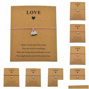 Charm Armbanden Nieuwe Persoonlijkheid Lezen Liefhebbers Boek Voor Vrouwen Mannen Leraren Studenten Geschenken Verstelbaar Touw Loev Card Sieraden Drop Deliv Dhr2U