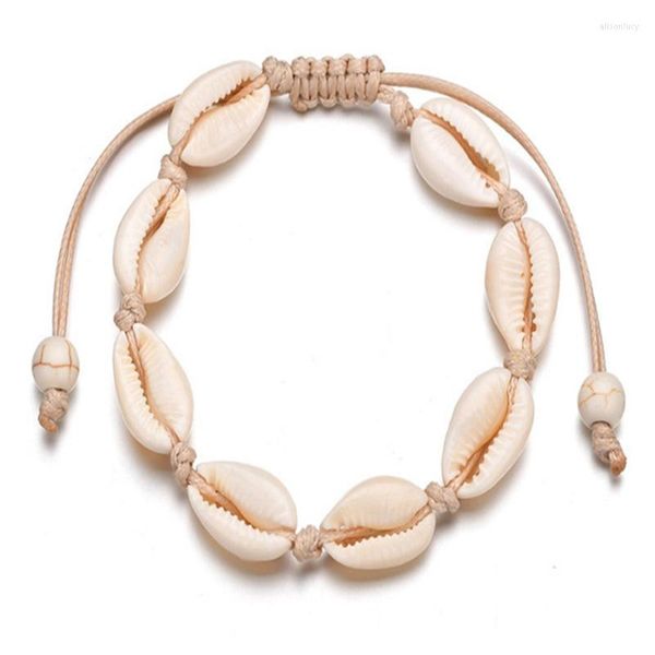 Bracelets porte-bonheur NIUYITID Boho femmes coquille de mer Braslet pour réglable belle fille cadeau bijoux Schelpen brassard en gros