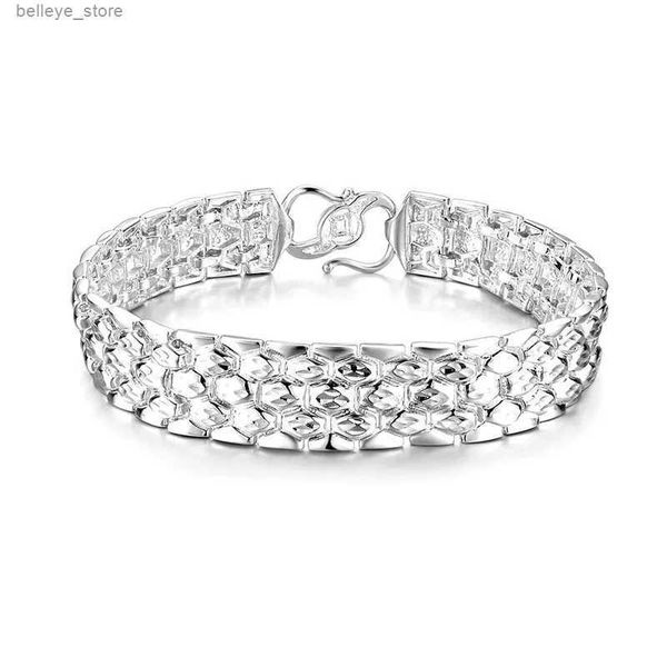 Bracelets de charme NWE S999 Bracelet en argent Sterling pour hommes 2021 nouvelle mode populaire montre en argent chaîne de mode bijoux faits à la main femmes BraceletsL23121