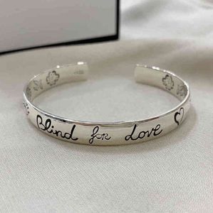 Bracelets de charme moule ouvert S925 argent amour couple intrépide bracelet mode cadeau personnalisé pour petite amie bijou de conception exclusive