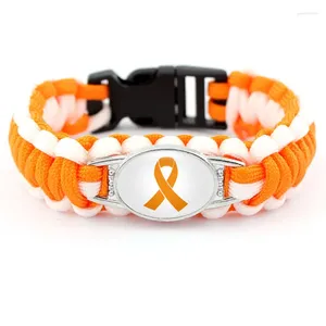 Bracelets de charme Ribbon Orange Fait