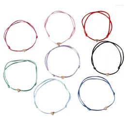 Bedelarmbanden pakket van 8 mooie en zoete hart touw sieraden mooie hangerse armband moderne eenvoudige hand