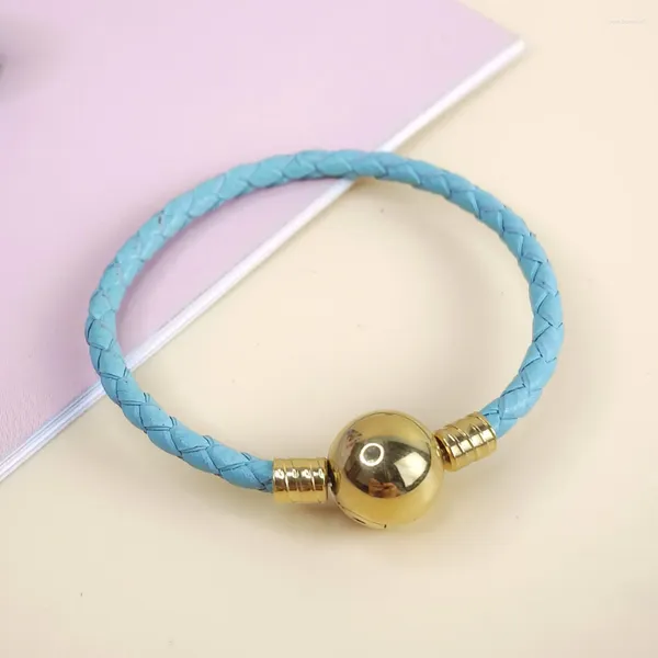 Bracelets de charme Pandoraer 316L en acier inoxydable original exquis élégant bracelet en cuir pour femmes enfants fête d'anniversaire bijoux cadeau