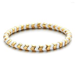 Bedelarmbanden Party Gifts DIY Wave Stacking Coloful Boho Gold Plate Bracele Verstelbare Wikkelarmband Vrouwen Mode Steen Sieraden
