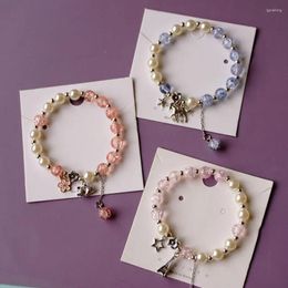 Bracelets porte-bonheur, perles de cristal pop-corn, accessoires cadeaux, vente en gros, restauration des anciennes manières # YXS44