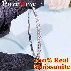 Bedelarmbanden PureNew Premium 1.68ct/2.6ct Moissanite Voor Vrouwen Originele S925 Zilveren Moissanite Diamond Party Fijne Sieraden L240322