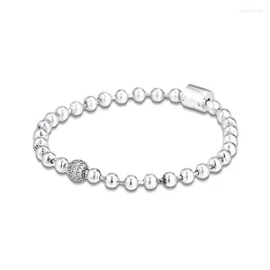 Bracelets de charme Qandocci Perles Pave chaîne sterling-sier-jewelry