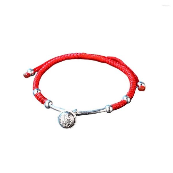 Bracelets porte-bonheur corde rouge chaîne Bracelet léger fait à la main à la mode Style Simple bijoux délicats femmes accessoire