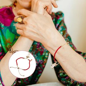 Bracelets de charme Bracelet de chaîne rouge Protection pour femmes filles Dragon année cordon mode chinoise